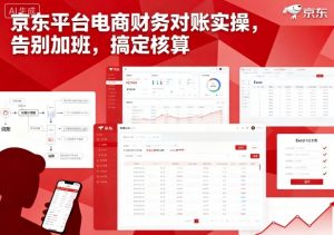 京东平台电商财务对账实操，告别加班，搞定核算-沐风资源库