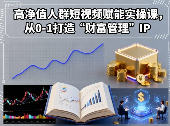 高净值人群短视频赋能实操课，从0-1打造“财富管理”IP-沐风资源库