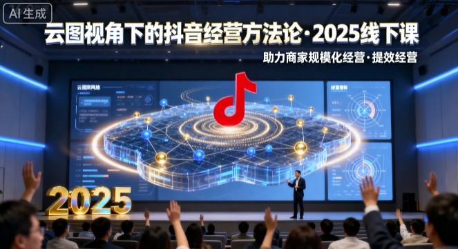 云图视角下的抖音经营方法论，2025线下课，助力商家规模化经营，提效经营（录音+字幕）-沐风资源库