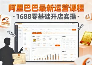 阿里巴巴最新运营课程，1688零基础开店实操-沐风资源库