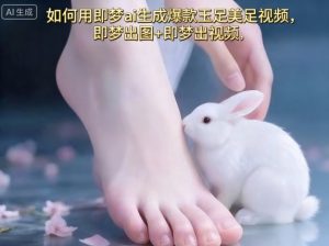 如何用即梦ai生成爆款玉足美足视频，即梦出图+即梦出视频，快速涨粉-沐风资源库