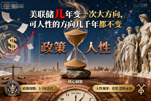 付费文章：美联储几年变一次大方向，可人性的方向几千年都不变-沐风资源库