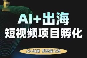 AI·TikTok AI+出海短视频项目孵化，陪你从0-1借助AI实现出海变现-沐风资源库