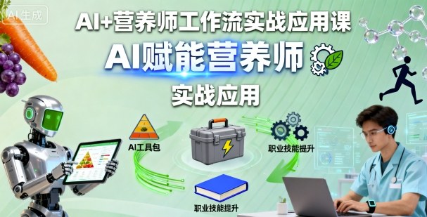 AI+营养师工作流实战应用课，AI赋能营养师-沐风资源库