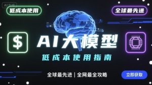如何低成本使用全球最先进AI大模型，全网最全指南-沐风资源库
