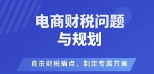 电商企业财税风险与规避，直击财税痛点，制定专属方案-沐风资源库