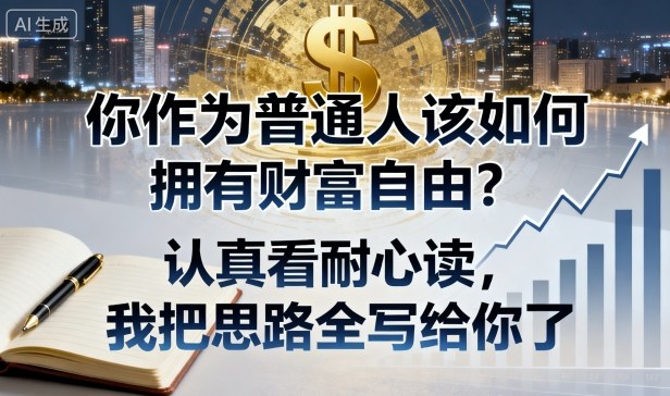 付费文章：你作为普通人该如何拥有财富自由？认真看耐心读，我把思路全写给你了-沐风资源库