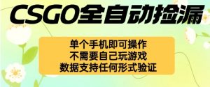 自动挂G捡漏，不用自己挂G不用玩游戏，一个手机即可操作，新手小白轻松月入1W+【揭秘】-沐风资源库