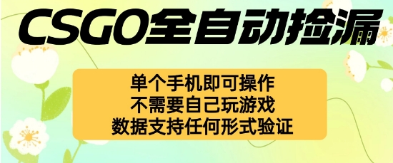 自动挂G捡漏，不用自己挂G不用玩游戏，一个手机即可操作，新手小白轻松月入1W+【揭秘】-沐风资源库