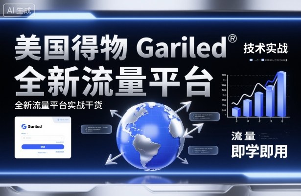 美国得物Gariled技术实战，全新流量平台​实战干货，即学即用-沐风资源库
