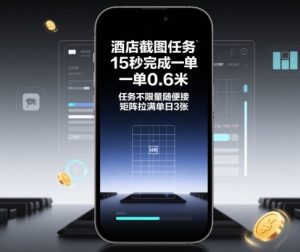 酒店截图任务，15秒完成一单，一单0.6米，任务不限量随便接，矩阵拉满单日3张【揭秘】-沐风资源库