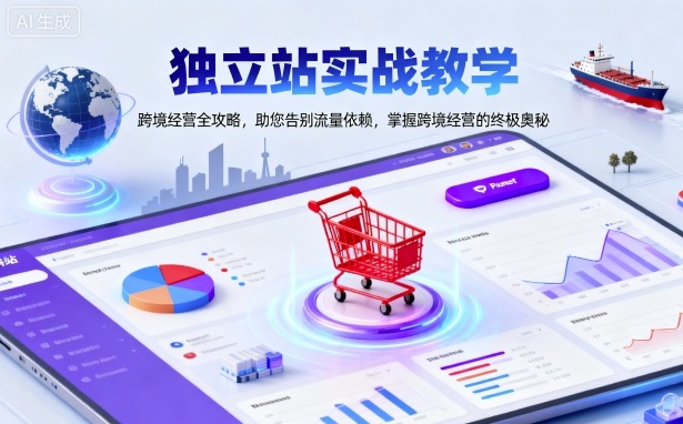独立站实战教学，跨境经营全攻略，助您告别流量依赖，掌握跨境经营的终极奥-沐风资源库