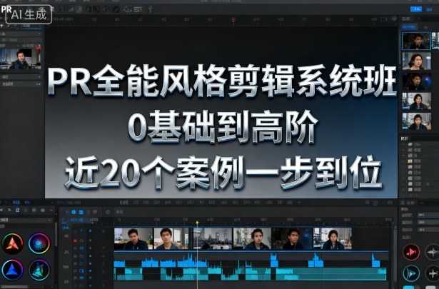 PR全能风格剪辑系统班，0基础到高阶，近20个案例一步到位-沐风资源库