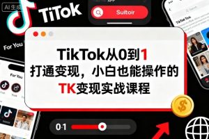 TikTok从0到1打通变现，小白也能操作的TK变现实战课程-沐风资源库