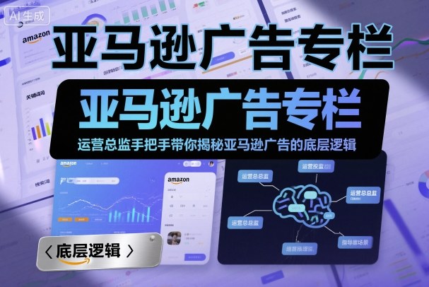 亚马逊广告专栏：运营总监手把手带你揭秘亚马逊广告的底层逻辑-沐风资源库