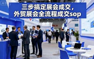 三步搞定展会成交，外贸展会全流程成交sop-沐风资源库
