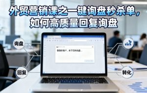 外贸营销课之一键询盘秒杀单，如何高质量回复询盘-沐风资源库