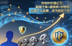 你的IP价值亿万，超级个体=摇钱树+印钞机，打造个人品牌，成为超级个体-沐风资源库