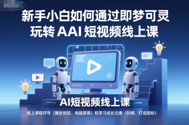 新手小白如何通过即梦可灵玩转AI短视频线上课-沐风资源库