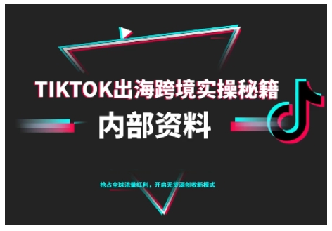 TikTok跨境电商0-1搭建运营，TK出海跨境实操秘籍（10月更新）-沐风资源库