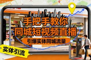手把手教你同城短视频直播，引爆实体同城流量-沐风资源库