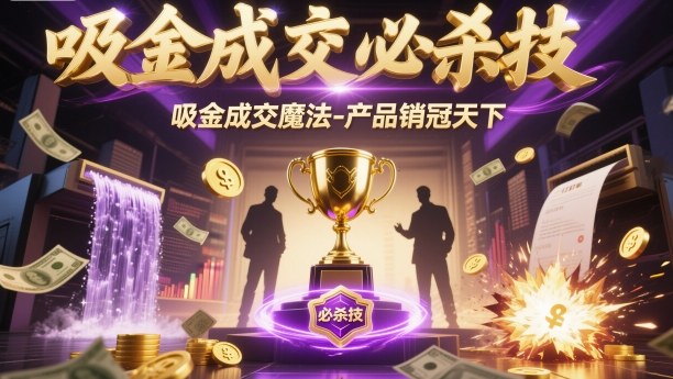 吸金成交必杀技，吸金成交魔法-产品销冠天下-沐风资源库
