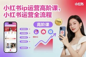 小红书ip运营高阶课，小红书运营全流程-沐风资源库
