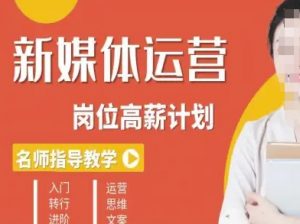 新媒体运营高薪升核培养计划，入门-转行-进阶-沐风资源库