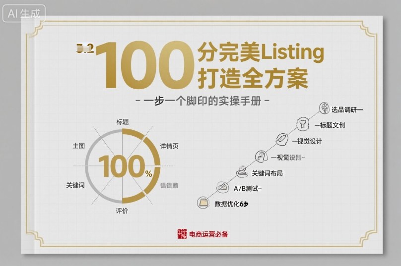 100分完美Listing打造全方案，想要完美listing必须是需要一步一个脚印的-沐风资源库