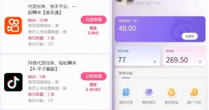 新手副业首选！视频代发接单，领任务发视频，长期稳定不费劲儿-沐风资源库
