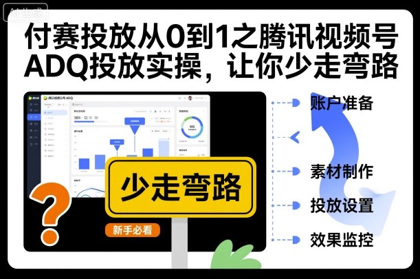付赛投放从0到1之腾讯视频号ADQ投放实操，让你少走弯路-沐风资源库