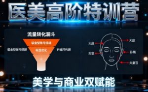 0-1000W医美高阶特训营课程，美学与商业双赋能-沐风资源库