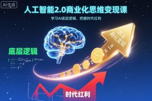 人工智能2.0商业化思维变现课，学习AI底层逻辑，把握时代红利-沐风资源库