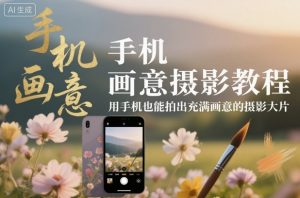 手机画意摄影教程，用手机也能拍出充满画意的摄影大片-沐风资源库