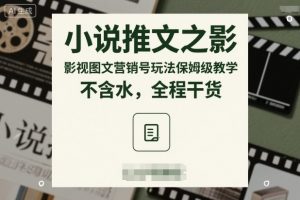 小说推文之影视图文营销号玩法保姆级教学，不含水，全程干货-沐风资源库