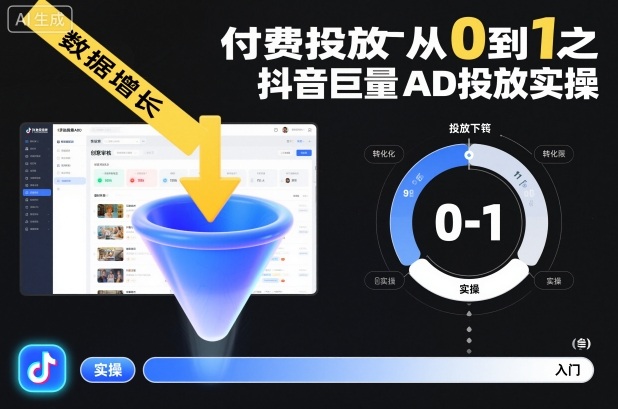 ​​‌‬‌‍⁤⁣​​⁤⁢​⁤​‍‬‬​⁤⁣‍‬⁤​⁡​⁣⁡‌‍​⁤⁣‍⁣​‌⁢⁢⁡‍⁣⁡​付费投放从0到1之抖音巨量AD投放实操-沐风资源库