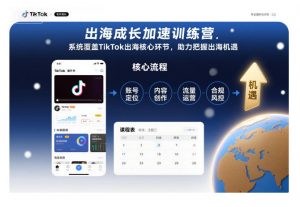 出海成长加速训练营，系统覆盖TikTok出海核心环节，助力把握出海机遇（更新）-沐风资源库