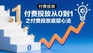 付费投放从0到1之付费投放底层心法-沐风资源库