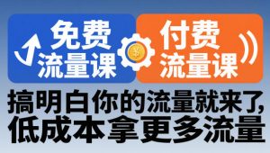 拼多多免费流量课+付费流量课，搞明白你的流量就来了，低成本拿更多流量-沐风资源库