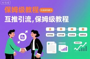 引流系列课15：互推引流，保姆级教程【文档】-沐风资源库