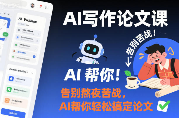 AI写作论文课，告别熬夜苦战，AI帮你轻松搞定论文-沐风资源库