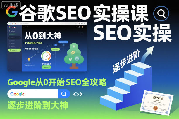 谷歌SEO实操课，Google从0开始SEO全攻略，逐步进阶到大神-沐风资源库