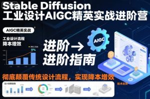 Stable Diffusion工业设计AIGC精英实战进阶营，彻底颠覆传统设计流程，实现降本增效-沐风资源库