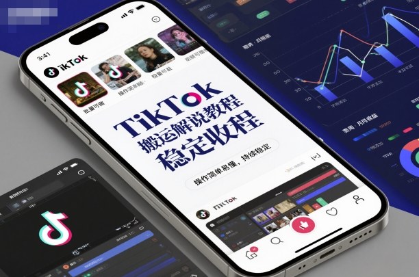 TikTok搬运解说教程，稳定收益，操作简单易懂，批量可做，持续稳定-沐风资源库