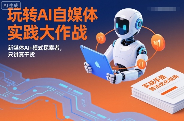 玩转AI自媒体实践大作战，新媒体AI+模式探索者，只讲真干货-沐风资源库