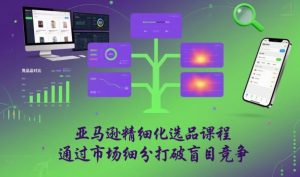 亚马逊精细化选品课程，通过市场细分打破盲目竞争-沐风资源库