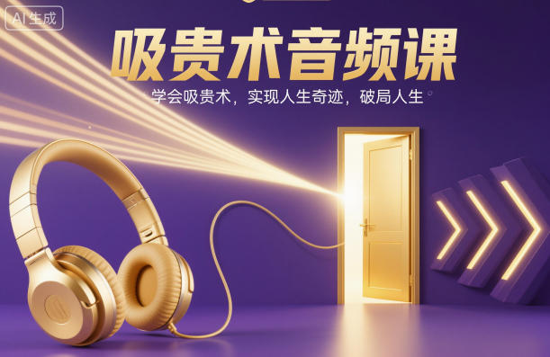 吸贵术音频课,学会吸贵术,实现人生奇迹,破局人生-沐风资源库