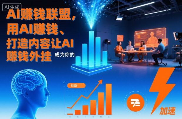 AI賺钱联盟，用AI賺钱、打造内容让AI成为你的賺钱外挂-沐风资源库