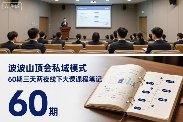 波波山顶会私域模式60期三天两夜线下大课课程笔记（文档）-沐风资源库