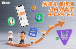 闲鱼引流培训，小白到高手，养号-起号-运营-沐风资源库